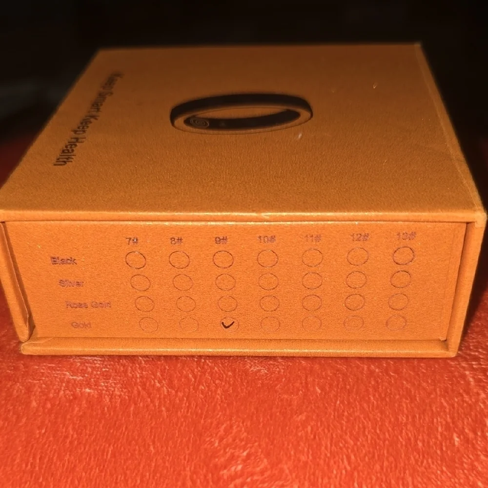 Smart Health Ring Gold Size 9